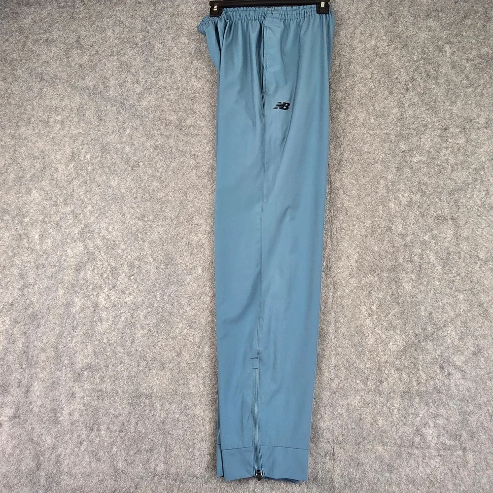 New Balance Track Pants Mens XL Blue Athletic Training Ankle Zip Pockets - Picture 11 of 12